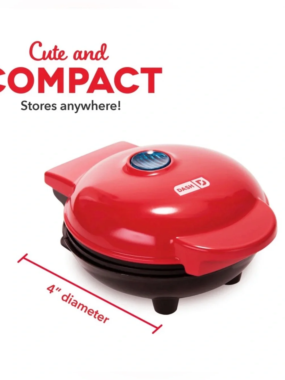 Dash Heart Mini Waffle Maker